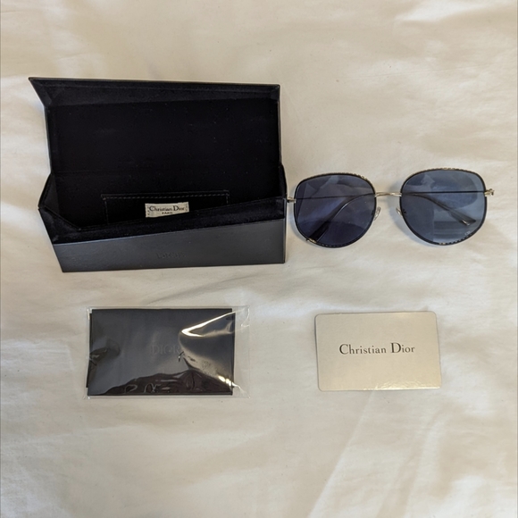 Christian Dior by Dior2 J5G A9 Gold/Blue (J5G/A9) Sunglasses - Picture 8 of 8